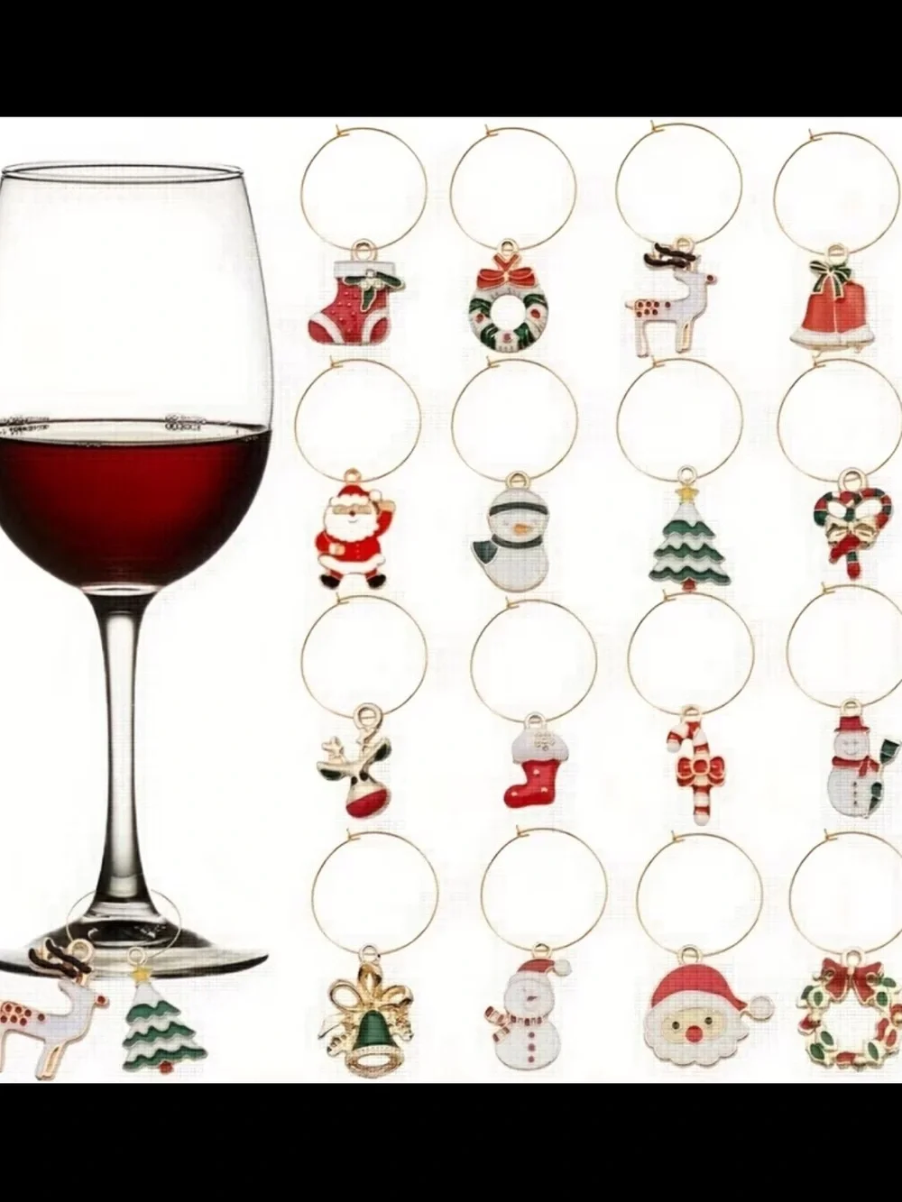 Wine glass charms